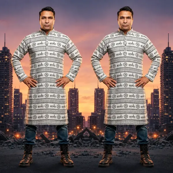 Mahakal printed full sleeve kurta for men combo offer Lohpathmahakal printed kurta for men design